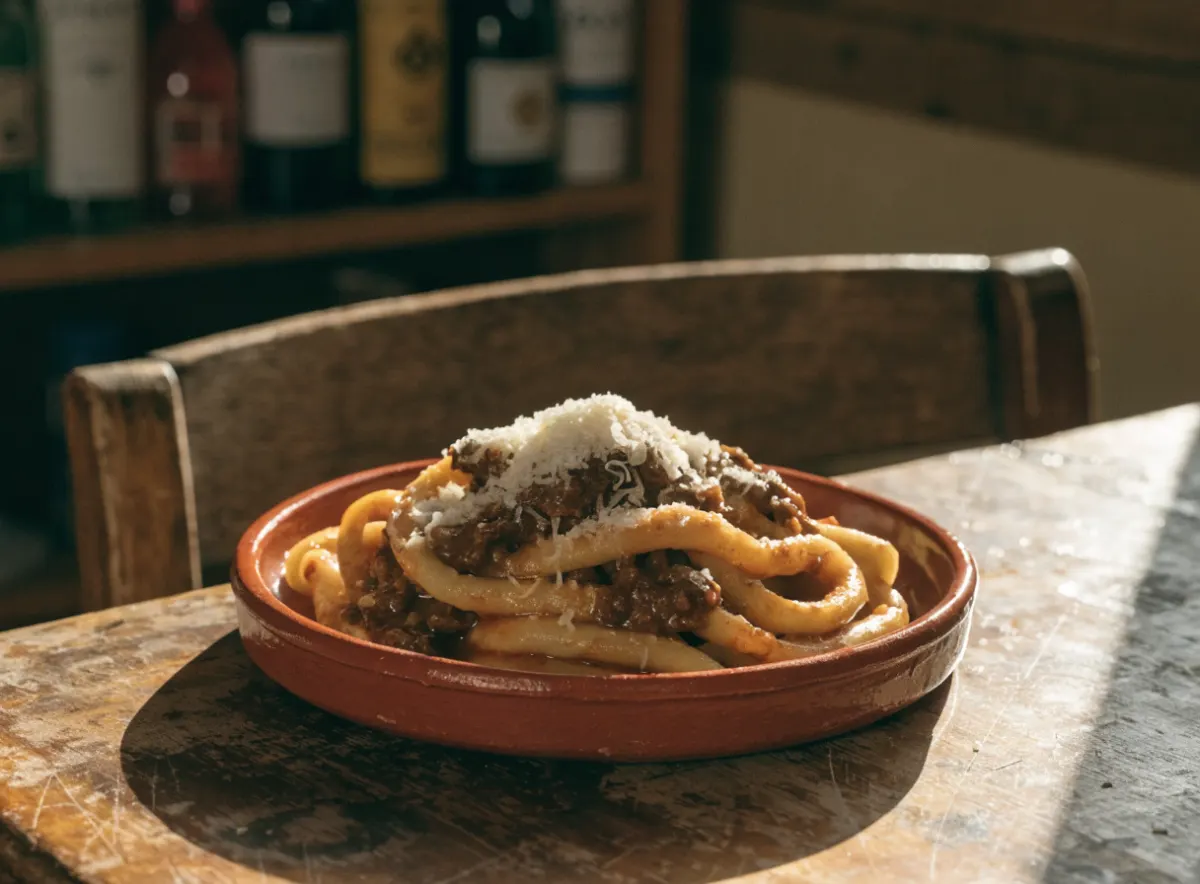 Eerste gerechten, verse pasta